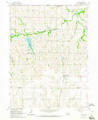 Hallam Nebraska Historical topographic map, 1:24000 scale, 7.5 X 7.5 Minute, Year 1964