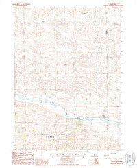 Halsey Nebraska Historical topographic map, 1:24000 scale, 7.5 X 7.5 Minute, Year 1986