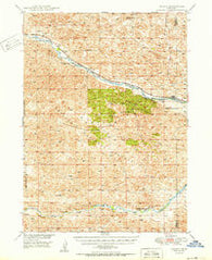 Halsey Nebraska Historical topographic map, 1:62500 scale, 15 X 15 Minute, Year 1950