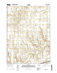 Hampton Nebraska Current topographic map, 1:24000 scale, 7.5 X 7.5 Minute, Year 2014