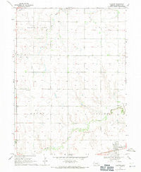 Hampton Nebraska Historical topographic map, 1:24000 scale, 7.5 X 7.5 Minute, Year 1968