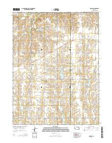 Harbine Nebraska Current topographic map, 1:24000 scale, 7.5 X 7.5 Minute, Year 2014