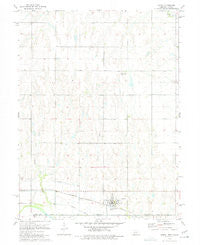 Hardy Nebraska Historical topographic map, 1:24000 scale, 7.5 X 7.5 Minute, Year 1974