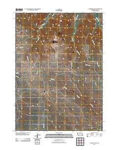 Harrison East Nebraska Historical topographic map, 1:24000 scale, 7.5 X 7.5 Minute, Year 2011