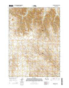 Harrison East Nebraska Current topographic map, 1:24000 scale, 7.5 X 7.5 Minute, Year 2014
