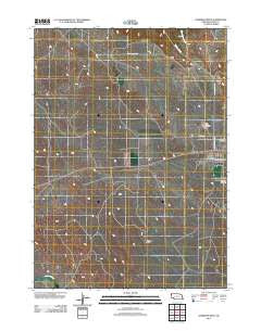 Harrison West Nebraska Historical topographic map, 1:24000 scale, 7.5 X 7.5 Minute, Year 2011