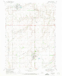 Harvard Nebraska Historical topographic map, 1:24000 scale, 7.5 X 7.5 Minute, Year 1969