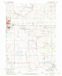 Hastings East Nebraska Historical topographic map, 1:24000 scale, 7.5 X 7.5 Minute, Year 1969
