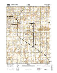 Hastings East Nebraska Current topographic map, 1:24000 scale, 7.5 X 7.5 Minute, Year 2014