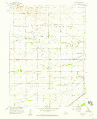 Havens Nebraska Historical topographic map, 1:24000 scale, 7.5 X 7.5 Minute, Year 1958