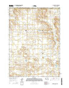 Hayford Lake Nebraska Current topographic map, 1:24000 scale, 7.5 X 7.5 Minute, Year 2014