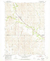 Hazard Nebraska Historical topographic map, 1:24000 scale, 7.5 X 7.5 Minute, Year 1951