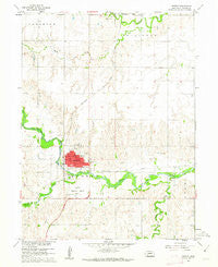 Hebron Nebraska Historical topographic map, 1:24000 scale, 7.5 X 7.5 Minute, Year 1960