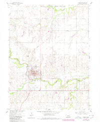 Hebron Nebraska Historical topographic map, 1:24000 scale, 7.5 X 7.5 Minute, Year 1960