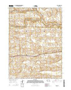 Hecla Nebraska Current topographic map, 1:24000 scale, 7.5 X 7.5 Minute, Year 2014