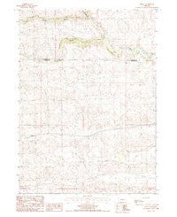 Hecla Nebraska Historical topographic map, 1:24000 scale, 7.5 X 7.5 Minute, Year 1987