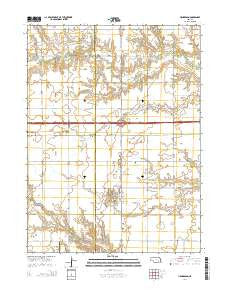 Henderson Nebraska Current topographic map, 1:24000 scale, 7.5 X 7.5 Minute, Year 2014