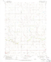 Henderson NE Nebraska Historical topographic map, 1:24000 scale, 7.5 X 7.5 Minute, Year 1968