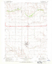 Henderson Nebraska Historical topographic map, 1:24000 scale, 7.5 X 7.5 Minute, Year 1968