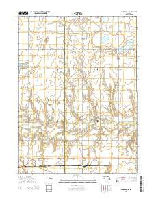 Henderson NE Nebraska Current topographic map, 1:24000 scale, 7.5 X 7.5 Minute, Year 2014