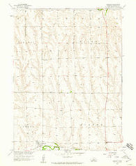 Hendley Nebraska Historical topographic map, 1:24000 scale, 7.5 X 7.5 Minute, Year 1958