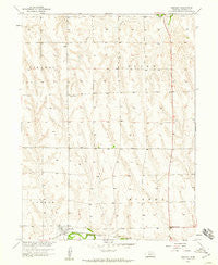 Hendley Nebraska Historical topographic map, 1:24000 scale, 7.5 X 7.5 Minute, Year 1958