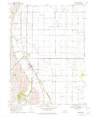 Herman Nebraska Historical topographic map, 1:24000 scale, 7.5 X 7.5 Minute, Year 1970