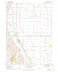 Herman Nebraska Historical topographic map, 1:24000 scale, 7.5 X 7.5 Minute, Year 1970