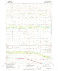 Hershey East Nebraska Historical topographic map, 1:24000 scale, 7.5 X 7.5 Minute, Year 1970