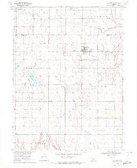 Hildreth Nebraska Historical topographic map, 1:24000 scale, 7.5 X 7.5 Minute, Year 1970