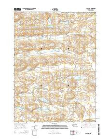 Hill Lake Nebraska Current topographic map, 1:24000 scale, 7.5 X 7.5 Minute, Year 2014