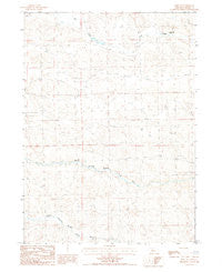 Hire NE Nebraska Historical topographic map, 1:24000 scale, 7.5 X 7.5 Minute, Year 1987
