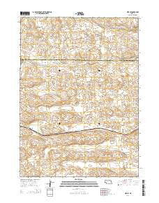Hire SE Nebraska Current topographic map, 1:24000 scale, 7.5 X 7.5 Minute, Year 2014