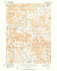 Hoagland Nebraska Historical topographic map, 1:62500 scale, 15 X 15 Minute, Year 1951