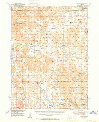 Hoagland Nebraska Historical topographic map, 1:62500 scale, 15 X 15 Minute, Year 1951