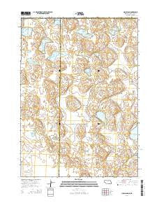 Hog Island Nebraska Current topographic map, 1:24000 scale, 7.5 X 7.5 Minute, Year 2014