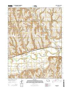 Holbrook Nebraska Current topographic map, 1:24000 scale, 7.5 X 7.5 Minute, Year 2014