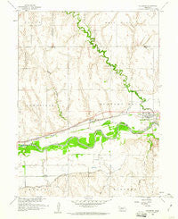 Holbrook Nebraska Historical topographic map, 1:24000 scale, 7.5 X 7.5 Minute, Year 1958