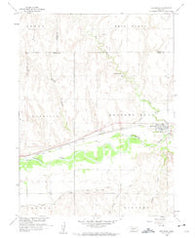 Holbrook Nebraska Historical topographic map, 1:24000 scale, 7.5 X 7.5 Minute, Year 1958
