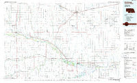 Holdrege Nebraska Historical topographic map, 1:100000 scale, 30 X 60 Minute, Year 1986