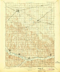 Holdrege Nebraska Historical topographic map, 1:125000 scale, 30 X 30 Minute, Year 1896