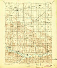 Holdrege Nebraska Historical topographic map, 1:125000 scale, 30 X 30 Minute, Year 1896