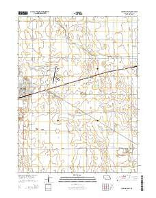 Holdrege East Nebraska Current topographic map, 1:24000 scale, 7.5 X 7.5 Minute, Year 2014
