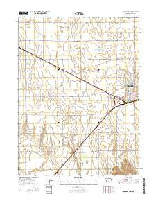 Holdrege West Nebraska Current topographic map, 1:24000 scale, 7.5 X 7.5 Minute, Year 2014