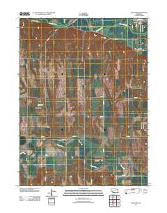 Hollinger Nebraska Historical topographic map, 1:24000 scale, 7.5 X 7.5 Minute, Year 2011