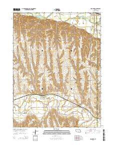 Hollinger Nebraska Current topographic map, 1:24000 scale, 7.5 X 7.5 Minute, Year 2014