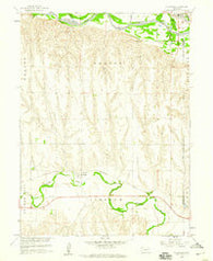 Hollinger Nebraska Historical topographic map, 1:24000 scale, 7.5 X 7.5 Minute, Year 1958