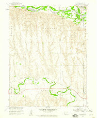 Hollinger Nebraska Historical topographic map, 1:24000 scale, 7.5 X 7.5 Minute, Year 1958