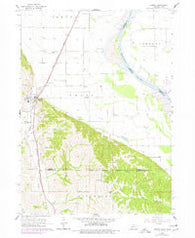 Homer Nebraska Historical topographic map, 1:24000 scale, 7.5 X 7.5 Minute, Year 1964
