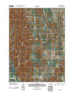 Horace Nebraska Historical topographic map, 1:24000 scale, 7.5 X 7.5 Minute, Year 2011